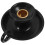 Black Candlestick Holders Ceramic Incense Burner Square Shape Air 1Pcs 3