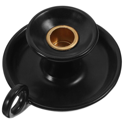 Black Candlestick Holders Ceramic Incense Burner Square Shape Air 1Pcs 2
