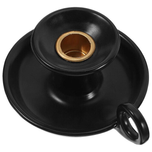 Black Candlestick Holders Ceramic Incense Burner Square Shape Air 1Pcs 1