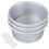 Cake Baking Pans Round Cake Tin and Liners Home Use Silver 1 Set 2
