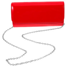 Clutch Purses for Women Evening Purse Classic Rectangle Red Pu Storage for Business Cards 1Pcs