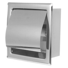 Bathroom Tissue Holders Toilet Paper Dispenser Wall Mounted Use Silver 16.20X15.20X7.00CM 1Set