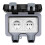 (As show, One size) Socket with lid outdoors - All in one frame + flush-mounted insert + cover, waterproof external socket, dustproof surface-mounted socket 2