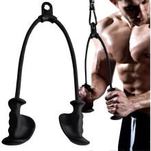 (As show, One size) Ergonomic Triceps Rope Pull Down with Anti-Slippery Natural Rubber Grip for Activating More Muscle Fibers-Gym Rope for Push Downs, Triceps Pull Downs