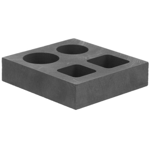 Metal Casting Molds Graphite Mold Ingot Casting Refining Professional Users Rectangular Shape 2.6 2.4 0.6In 1Pack 1
