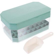 Large Capacity Ice Mold Tray for Freezer Ice Cube Making Mold Home Use Green 20.6X13X9.7CM Easy Release 1 Set