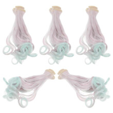 Doll Wig Accessories Synthetic Materials Diy Projects Hair Styling for Children 5Set