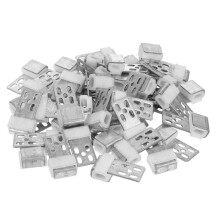 Chair Repair Kit Upholstery Spring Fasteners for Sofa Furniture Maintenance 5 Holes Galvanized Iron Stability Enhancement 50Set