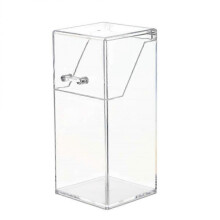 Makeup Storage Case Acrylic Brush Bucket Cosmetics Storage Container Desktop Organization 21X9.4CM Stylish Design 1Set