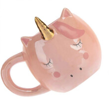 Aesthetic Mugs Creative And Simple Mug for Daily Use Home Office Hotel Pink 1Pack