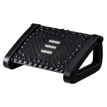 Foot Stool Office Footrest Plastic Under Desk Portable for Living Room 43x32cm Black Anti-skid Good Posture Support 1Pack