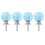 Cabinet Hardware Knobs Ball Handle for Drawers Silver Turquoise 4 Set A Pack 1