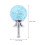 Cabinet Hardware Knobs Ball Handle for Drawers Silver Turquoise 4 Set A Pack 4