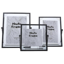 Home Decor Picture Frame 3Pack Rectangular Black Iron Decoration Office Use 20.00X15.00X1.00cm