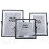 Home Decor Picture Frame 3Pack Rectangular Black Iron Decoration Office Use 20.00X15.00X1.00cm 1