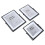 Home Decor Picture Frame 3Pack Rectangular Black Iron Decoration Office Use 20.00X15.00X1.00cm 3