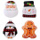 Tinplate Box present Packaging Red Holiday Decoration for Cookies 4Pcs 1