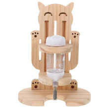 Convenient Hamster Bottle Holder Adjustable Height Slot Pet Water Feeder Durable 1 Set
