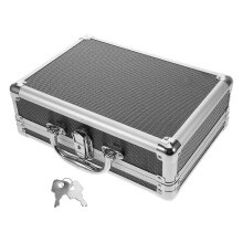 Robust Aluminum Case, And Spacious Toolbox with Key Lock for Tool Security