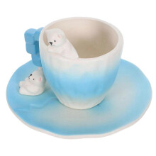 Ceramic Coffee Mug Novelty Drinkware Cute Design for Friends Afternoon Tea 200ml 1Set