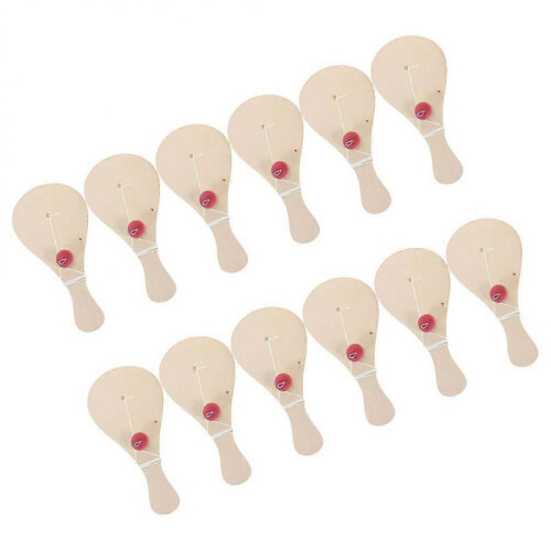 Blank Wood Paddle with Ball, Supports Creative Expression and Playtime 1