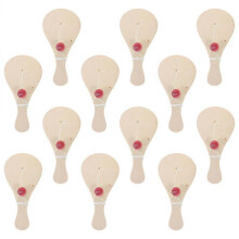 Blank Wood Paddle with Ball, Supports Creative Expression and Playtime