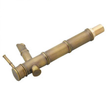 Full Copper Basin Tap with Retro Bamboo Features, Perfect for Classic or Modern Decor
