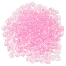 Handmade Beading Beads Acrylic Octagonal Beads DIY Craft Pink 1.4X1.4cm Dress Decoration 1Set