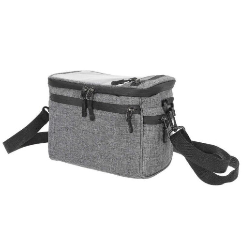 Bicycle Bag Handlebar Storage Pouch Road Bike Accessory Canvas Rectangular Simple Design Cyclists 1Pack 2