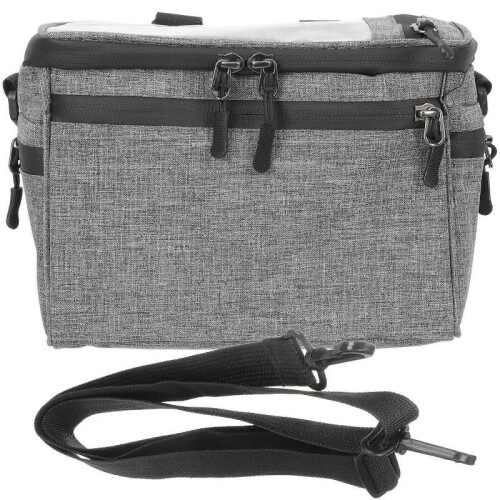 Bicycle Bag Handlebar Storage Pouch Road Bike Accessory Canvas Rectangular Simple Design Cyclists 1Pack