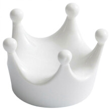 Ceramic Dessert Dish Crown Shape Elegant Design for Family Gatherings 8.30X6.50X5.50CM Storage 1Pack