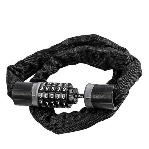 Bike Coded Lock Security Use Cycling Chain Locks Thickened Material Password Unlock 1Pcs