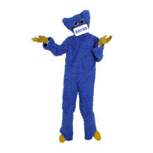 (Blue, XL) poppy playtime Clothing Sausage Monster Plush costume Playtime Halloween three-piece suit