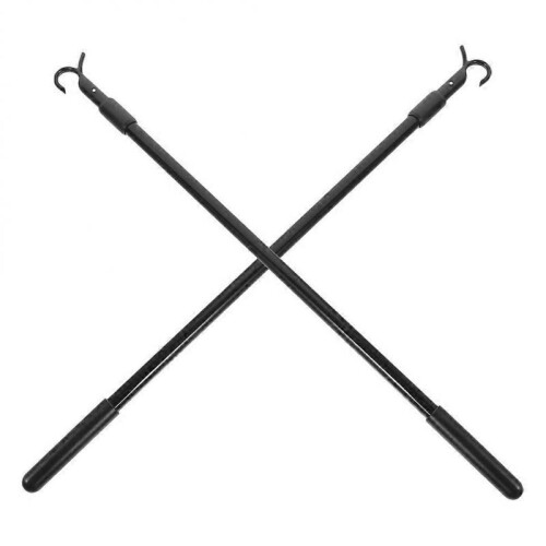 Drapery Pull Rods for Curtains Bending Resistance Curtain Accessory Sleek Exterior 14.1X1.2X0.4in 2Set 2