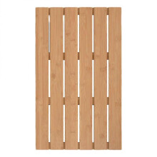 Waterproof Bamboo Bath Mat Non Slip Wooden Floor Rug for Shower Bathroom Spa Sauna Indoor Outdoor Use 19.65x12.97x1.38 Inch 1Pcs