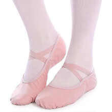 (As show, One size) Ballet Shoes Ballet Slippers Dance Shoes Split Leather Sole for Children and Adults25
