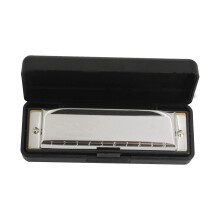 (As show, One size) Harmonica 10 Holes 20 Tunes Mouth Organ Blues Deluxe Harmonica, Key of G for Beginner, Adults, Kids Gift