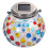 Solar Mosaic Lantern with Hanging Feature, Durable Material, Ideal Deck Ornament 4