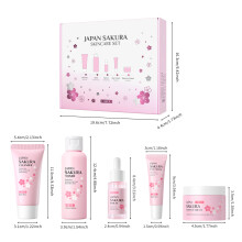 (Five-piece set) Laike Sakura Five-Piece Set Gift Box Moisturizing Essence Cream Skin Care Set
