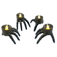 Halloween Skeleton Hand Lamp Atmosphere Arrangement Props Skeleton Claw Night Light Halloween Candle Lamp
