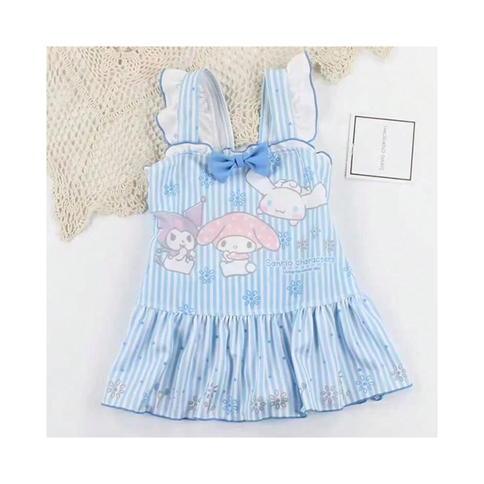 (D, 100cm) Sanrios Kids Swimsuit Kuromi Cinnamoroll Professional Training Quick-Drying Sunscreen Swimwear Protection Quick-drying Clothes-image-OPC-PHNDWV7-NEW