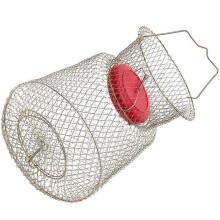 Sturdy Metal Fishing Basket, Iron Mesh Design for Enhanced Durability, Ideal for Anglers