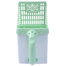 (As show, One size) Integrated cleaning kit for plastic litter scoop (green)