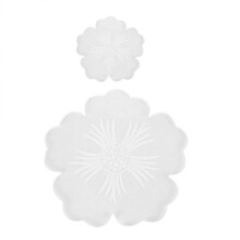 Epoxy Resin Molds Silicone Flower Shape DIY Tool for Craft Making Transparent 34.4X34.4X1CM 2Pcs