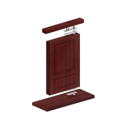 Pivot Hinges for Cabinet Doors Square Shape 360 Degree Rotation Non-Corrosive Anti- 2Set 1