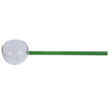 Decorative Glass Spoon Long Handle Spoon Home Cooks Dark Green 25.50X6.00X3.50CM Serving Soup 1Set