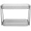 Cosmetics Display Shelf Bathroom Storage Rack Slip-Resistant Double Layers Transparent 1Pcs 2