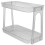 Cosmetics Display Shelf Bathroom Storage Rack Slip-Resistant Double Layers Transparent 1Pcs 1