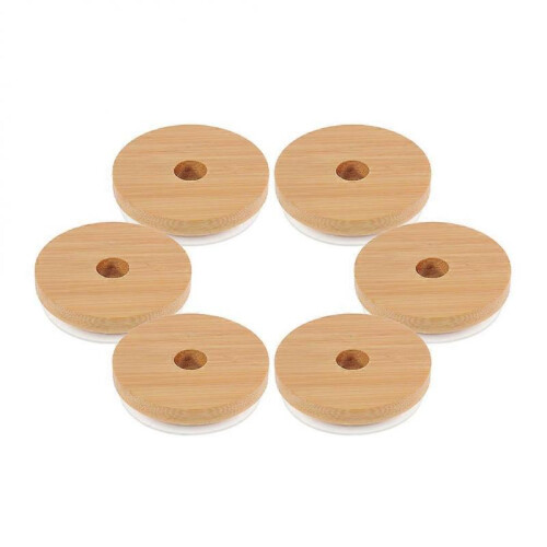 Lids for Canning Reusable Jar Lid Silicone Gasket Material for Kitchen Use 6Pcs 1