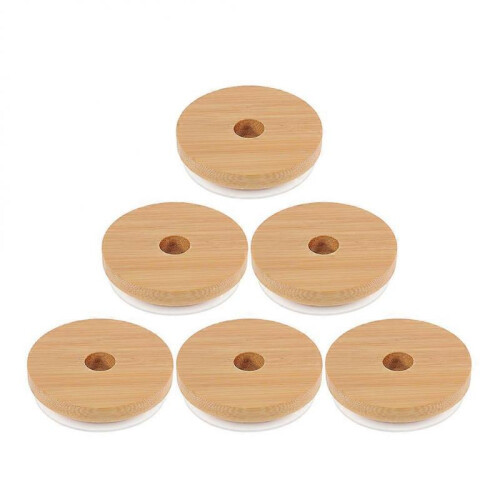 Lids for Canning Reusable Jar Lid Silicone Gasket Material for Kitchen Use 6Pcs 2